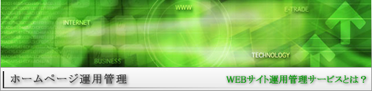 WEB�T�C�g�^�p�Ǘ��T�[�r�X�Ƃ�?